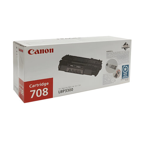 Картридж лазерный CANON (708) LBP-3300, ресурс 2500 страниц, оригинальный, 0266B002