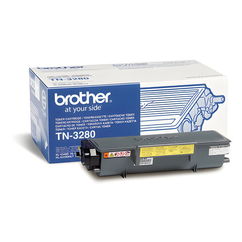 Картридж лазерный BROTHER (TN3280) HL-5340D/5350DN5370W и другие, оригинальный, ресурс 8000 стр.