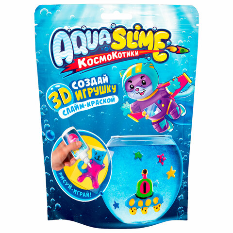 Набор для создания фигурок из цветного геля MINI "Aqua Slime", шаблоны, SLIME, AQ003