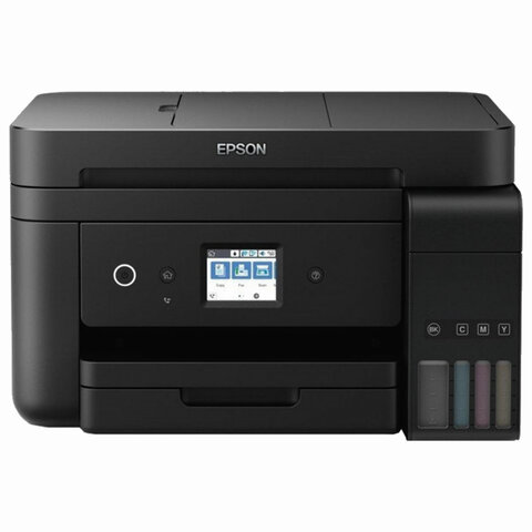 МФУ струйное EPSON L6190 "4 в 1" А4, 33 стр./мин (ч/б), 20 стр./мин (цвет.), 4800х1200, ДУПЛЕКС, АПД, сетевая карта, C11CG19404