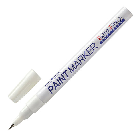 Маркер-краска лаковый MUNHWA "Extra Fine Paint Marker", БЕЛЫЙ, 1 мм, нитро-основа, EFPM-05