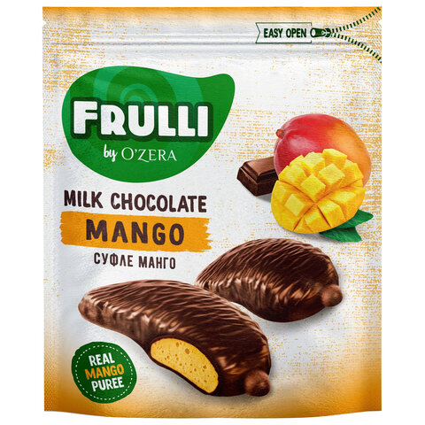 Конфеты шоколадные O'ZERA "Frulli" с суфле манго, 125 г, пакет, КРН217